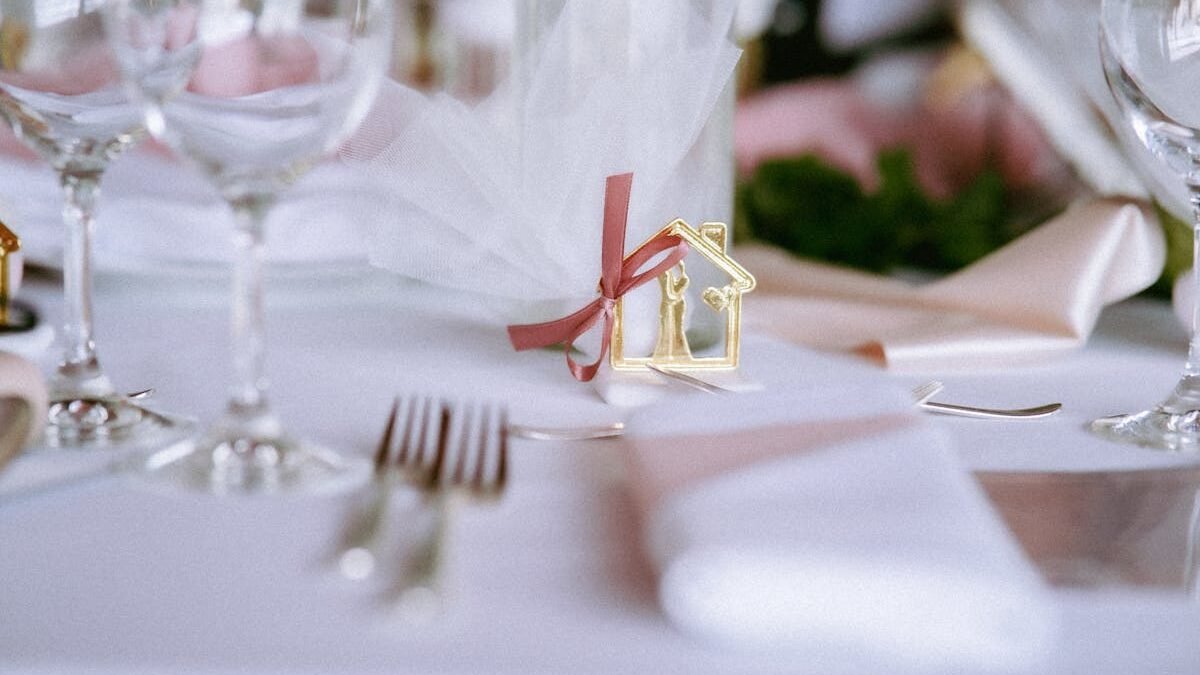 Glass and Decoration on a Table