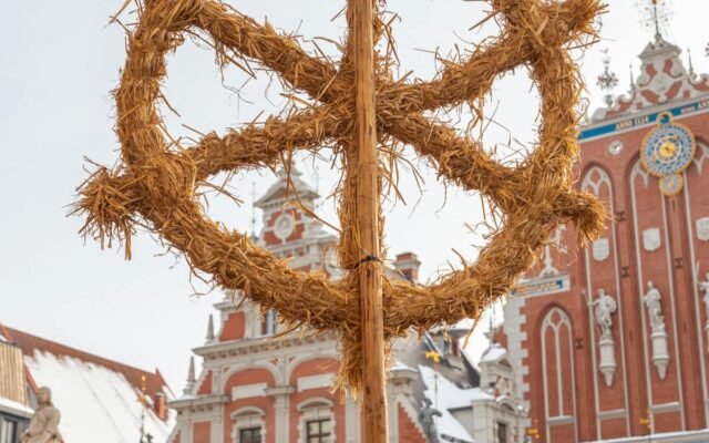 Traditional Meteņi Festival Celebration in Riga