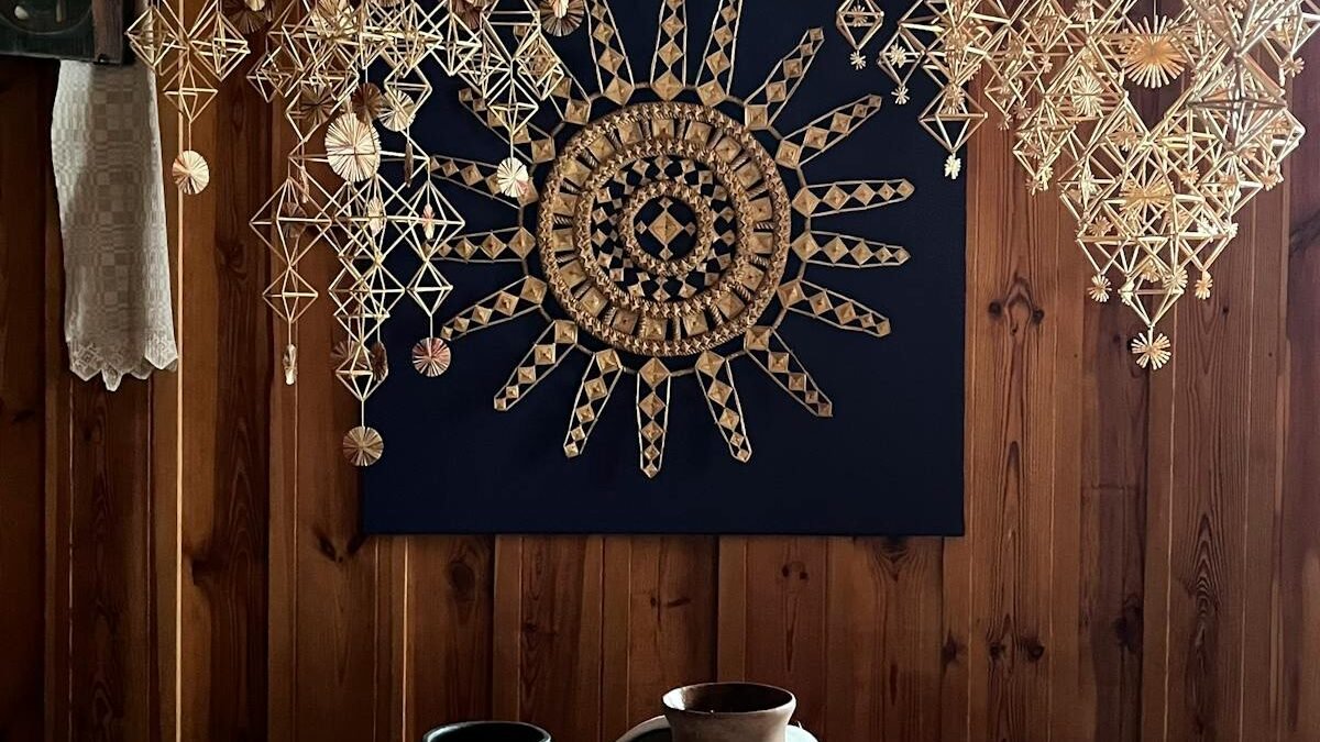 Clay Pots and Folk Design Decoration