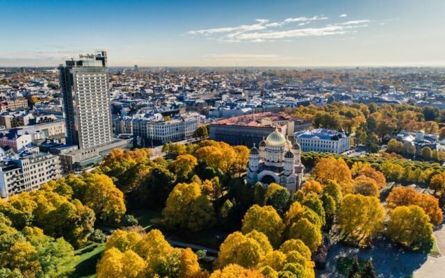 Rīgas parka skats no putna lidojuma